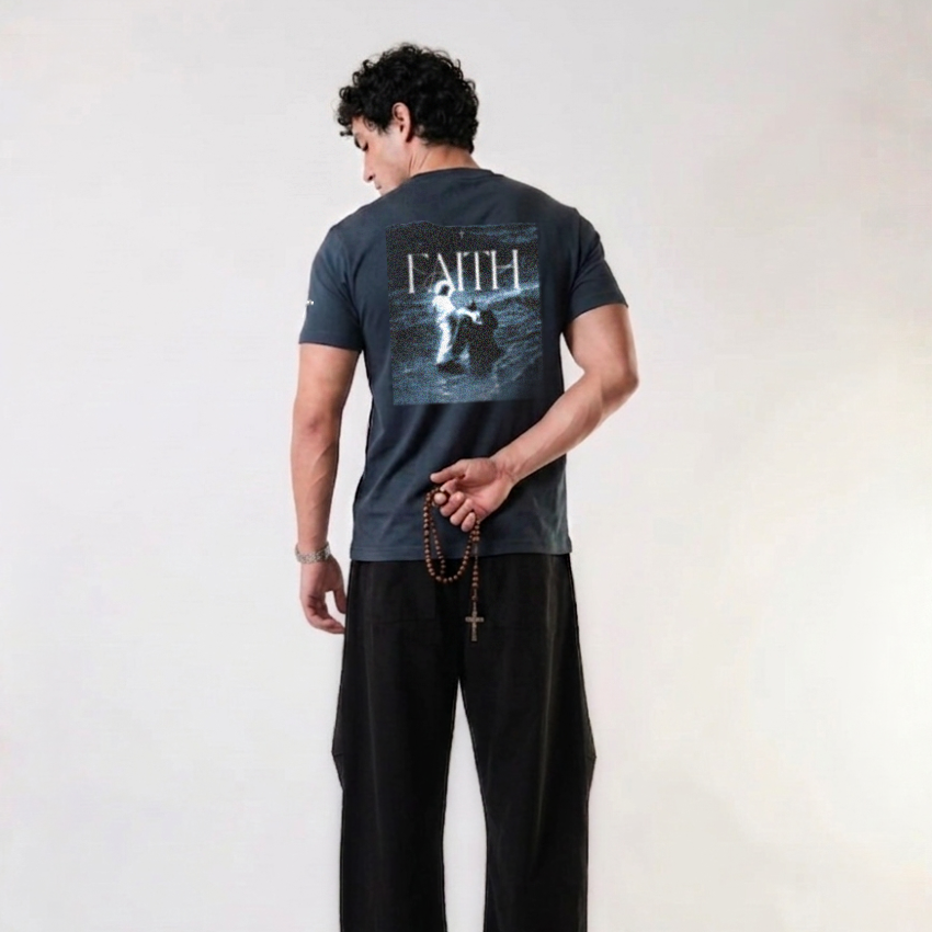 MARK 1:10 "WATERS OF FAITH" T-SHIRT — Christ United faith-forward streetwear, UK