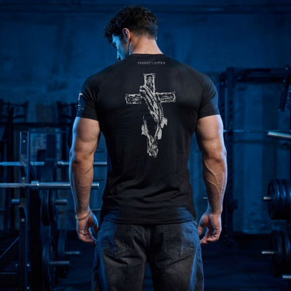 MATTHEW 11:28 'WEARY NO MORE' PERFORMANCE TOP — Christ United faith-forward streetwear, UK