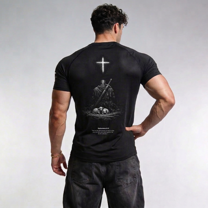 EPHESIANS 6:11 'THE ARMOUR OF GOD' PERFORMANCE TOP — Christ United faith-forward streetwear, UK