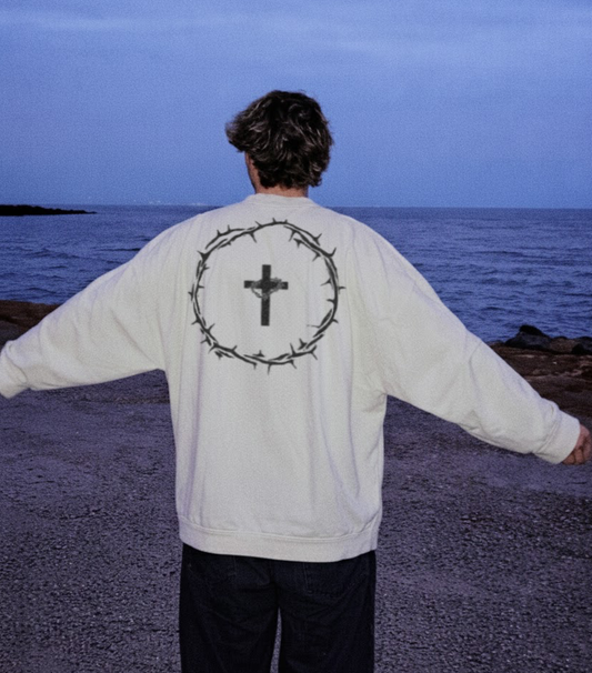"CROWN OF GLORY" CREWNECK — Christ United faith-forward streetwear, UK
