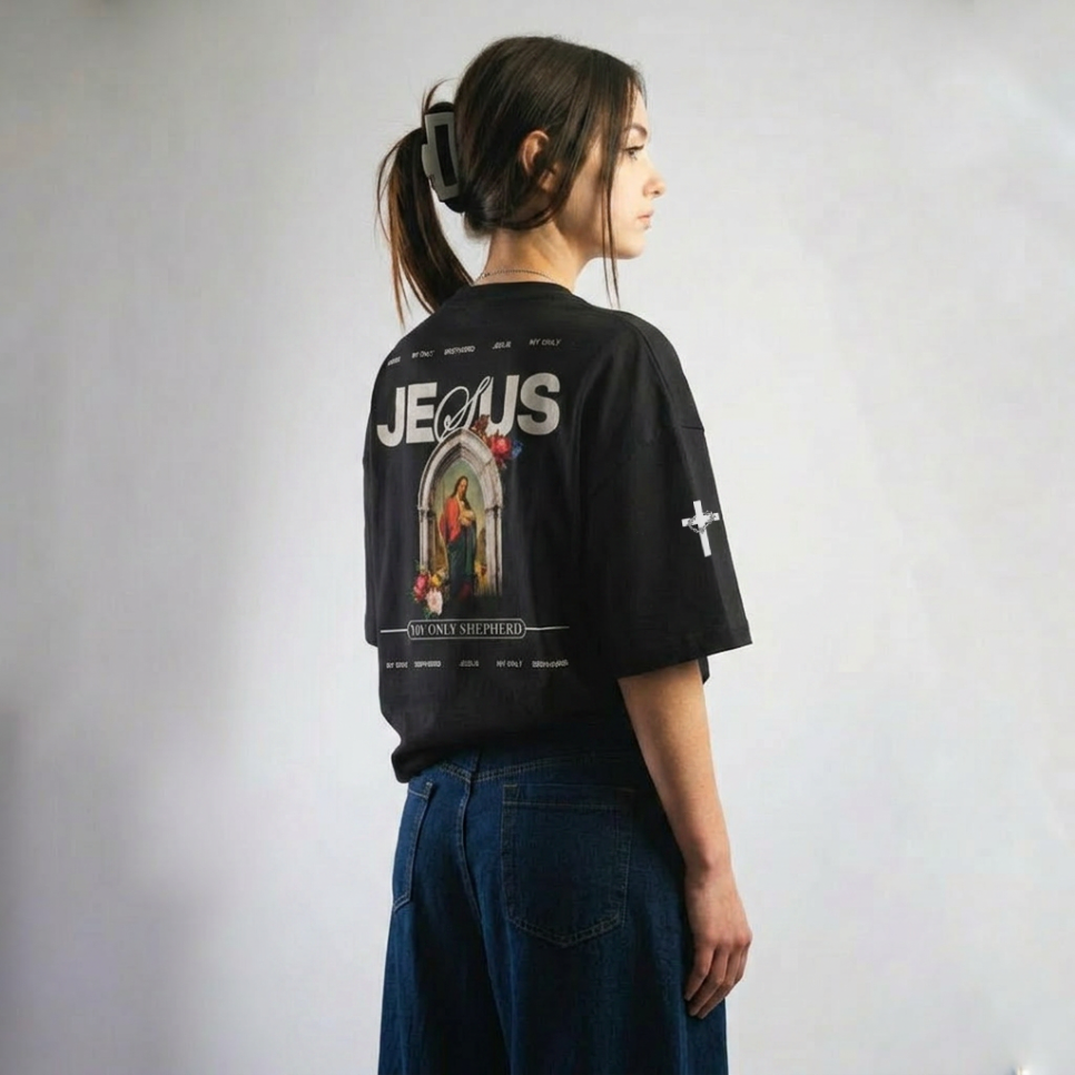 PSALM 23:1–3 "MY SHEPHERD" T-SHIRT — Christ United faith-forward streetwear, UK