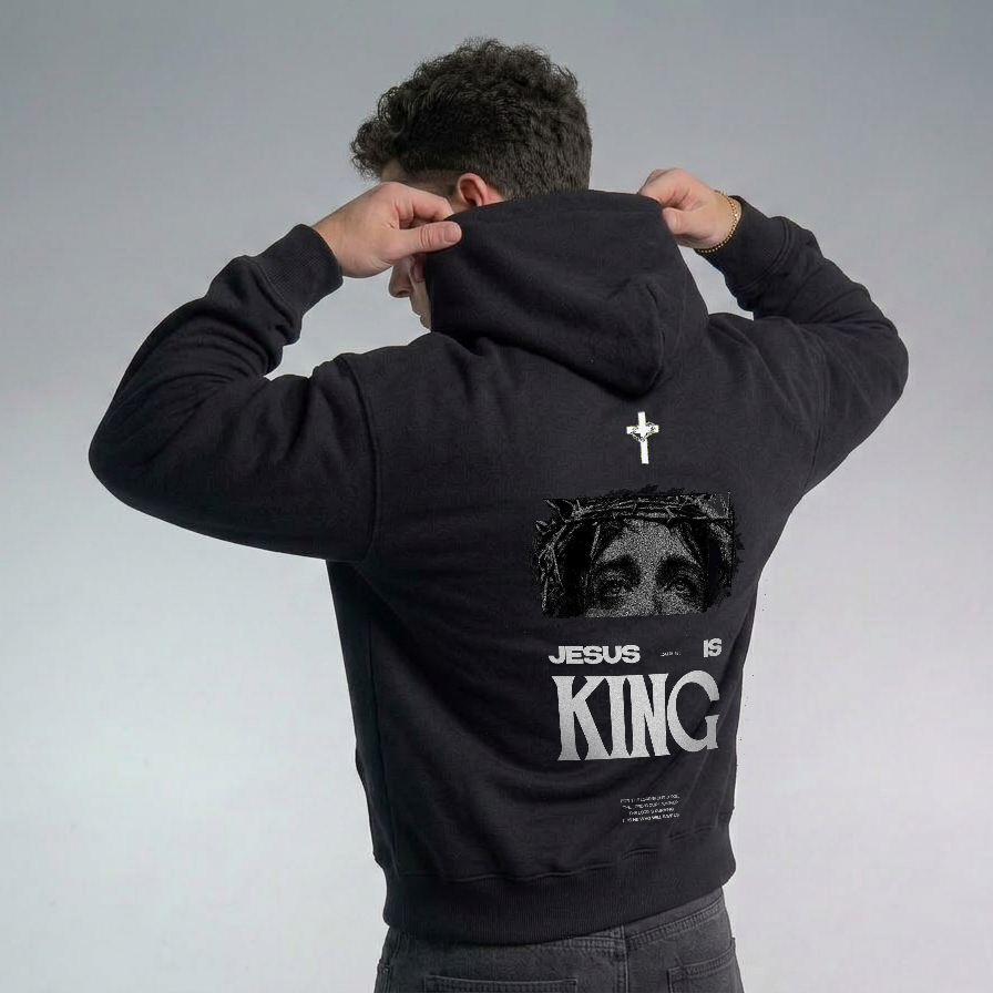 ISAIAH 33:22 "JESUS IS KING" HOODIE