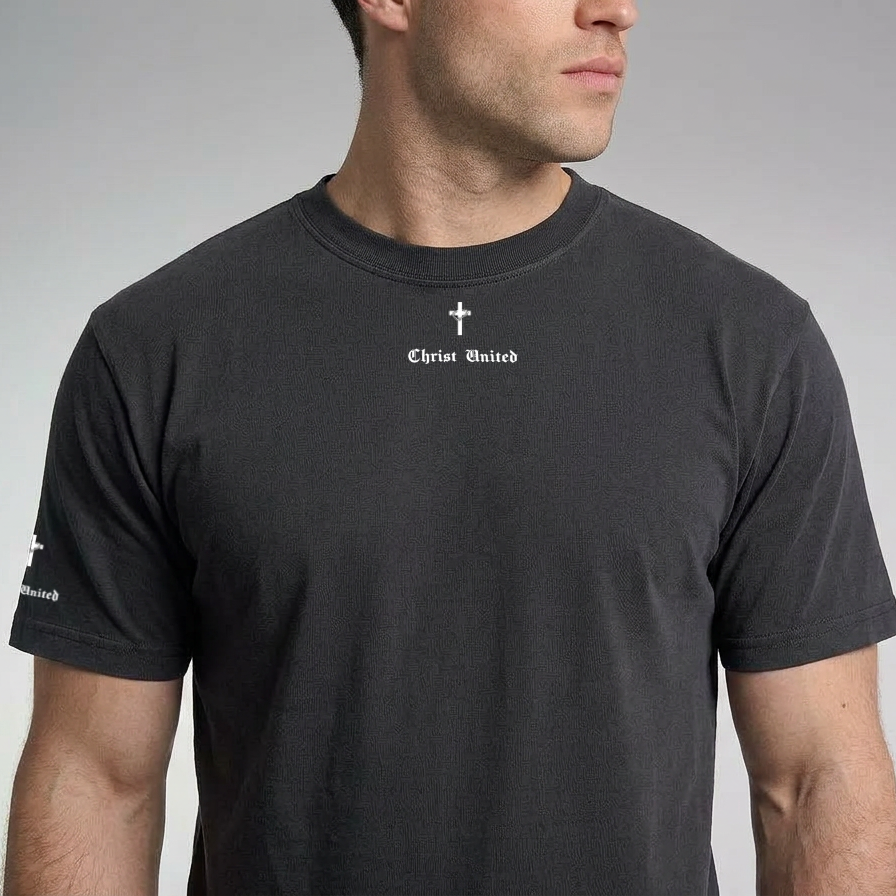 PHILIPPIANS 4:13 'GODS STRENGTH' Tee — Christ United faith-forward streetwear, UK