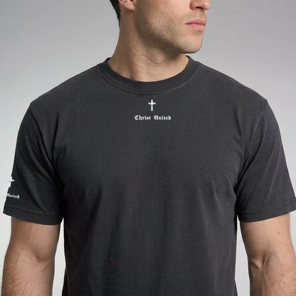PHILIPPIANS 4:13 'GODS STRENGTH' Tee — Christ United faith-forward streetwear, UK